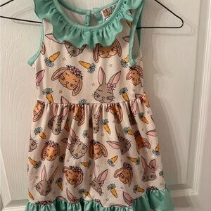 Rebel House Easter bunnies and carrots dress.